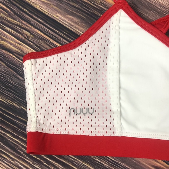 NUYU Stanford University Cardinals Sports Bra With Keyhole Red White NEW Womens - Picture 3 of 5
